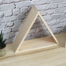 Storage Bags Embellishments Crafting Wall Hanging Organiser Bamboo Triangle Display Rack