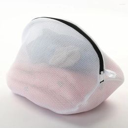 Laundry Bags Permeability Shoe Washing Bag Anti-Deformation Mesh Fibre Clothes Storage Pocket With Zips Protective Home