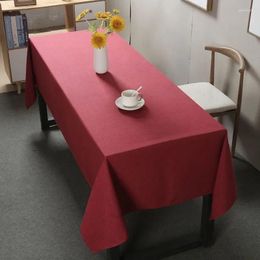 Table Cloth Solid Colour Tablecloth Dining Room End Desk Mat LJ1177