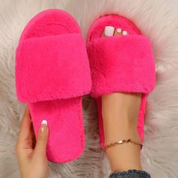 Slippers Winter Women Ladies Velvet Sexy Bedroom Shoes Soft