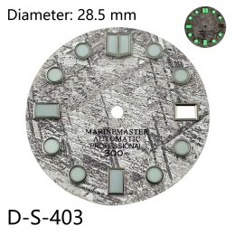 Kits 28.5mm Prospex dial meteorite pattern dial SK007 diving dial c3 green luminous dial for NH35NH36 movement custom watch