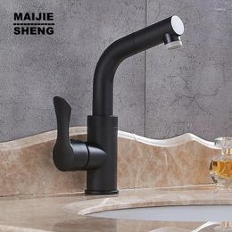 Bathroom Sink Faucets Single Handle Pull Out Basin Tap Torneira Cozinha Torneiras Swivel Faucet Polished Cold Water Mixer