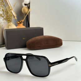 Designer Tom Sunglasses Mens Frame Oversized Tom Fords Sunglasses Fashion Falconer Sun Glasses for Women Mens Black Sport Black Styles 186