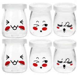 Storage Bottles Glass Pudding Jam Jars Yogurt Bottle Yoghurt Jelly Sub Bottling