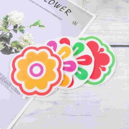 Bath Mats 8 Pcs Bathroom Bathtub Anti-Slip Tape Flower Decals Stickers Kids Children Cartoon