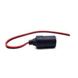 new 12v15AMax.200W Female Car Cigarette Lighter Charger cable Female Socket Plug Connector Adapter Universal 1pcsuniversal car cigarette