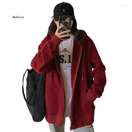 Women's Hoodies Spring And Autumn Woman Languid Style Hoodie Korean Version Casual Jacket Loose Sport Coat Womans Sweatshirts