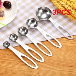 Measuring Tools 3PCS Spoons Set Stainless Steel Teaspoon Coffee Sugar Scoop Powder Spice Cups Kitchen Cooking Baking