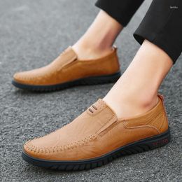 Casual Shoes 2024 Autumn Winter Men's Leather Loafers Handmade Driving Male Italian Luxury Loafer Brand Moccasins For Men