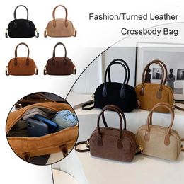 Totes Women Fashion Sling Bag Adjustable Strap PU Leather Vintage Shoulder Solid Colour Top Handle Large Capacity Messenger