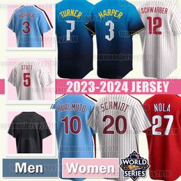 3 Harper Baseball Jersey Bryce City Connect 7 Trea Turner Philadelphias JT Realmuto 5 Bryson Stott Nick Castellanos Phillies Brandon Marsh Edmundo Sosa Wheeler