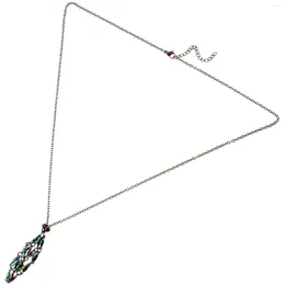 Pendant Necklaces Replaceable Mesh Necklace Miss Stainless Steel Crystal Holder For Stones