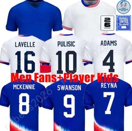 2024 PULISIC UsaS Soccer Jerseys REYNA AARONSON WEAH ACOSTA McKENNIE 24 25 Maillot De Futol FERREIRA DEST MORGAN Us A Football Shirt RAPINOE DUNN Men Women Kids 102ESS