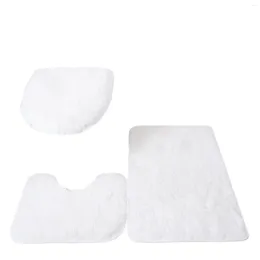 Toilet Seat Covers Slip Mats Set Rugs Sets Bathroom Room Mat Flannel Home Bath Cover 3PCS Carpets Rug Floor Shower Lid