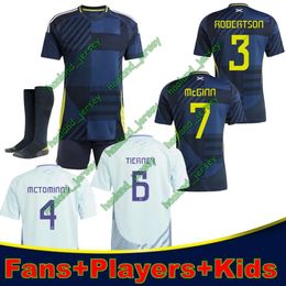 MCTOMINAY scotLAND football shirt 2024 Football Kit Scottish National Team MCGINN Football Shirt Children's Set Home Navy Blue Robertson soccer jersey