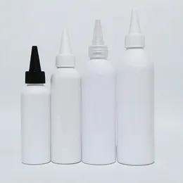 Storage Bottles 30pcs 100ml 150ml 200ml 250ml Empty White Plastic With Twist Top Cap Liquid Soap Packaging Containers Glue Container