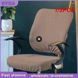 Chair Covers 1/2PCS Set(Back Cover Seat Cover) Office Split Computer Removable Stretch Slipcover Solid Protector