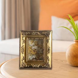 Frames Vintage Picture Frame Po Holder Decorative Resin Gallery Retro For Bedroom Living Room Desktop Wall Home Decoration