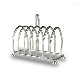 Kitchen Storage 1Pc Ins Simplicity Toast Rack Stainless Steel Bread Creative Western Tableware Breakfast Portable Stand