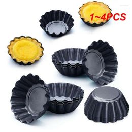 Baking Moulds 1-4PCS Non-stick Tart Quiche Flan Pan Mould Pie Pizza Cake Cupcake Egg Tartlet Muffin Cup