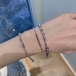 quality Chrome High Jewellery bracelet cross bracelet Hip Hop niche design retro do old silver personality fashion designer Jewellery gift wholesale er