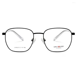 Sunglasses Frames Classic Square Shape Spectacle Frame Metal Full Rim Eyeglasses For Men Women 90034