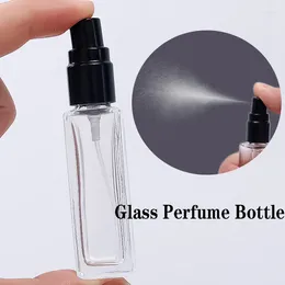 Storage Bottles HEALLOR 1PC Mini Refillable Transparent Glass Perfume Atomizer Empty Spray Bottle Portable Travel Accessories 10ml