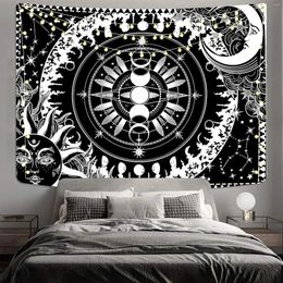 Tapestries Mandala Tapestry Wall Hanging Witchcraft Hippie Beach Throw Rug Carpet Sun Moon Bohemian Home Art Decor Travel Mats