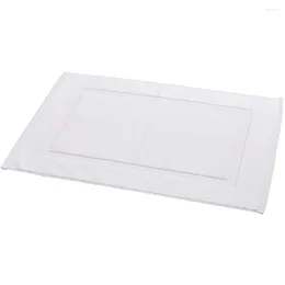 Bath Mats 50x80cm Cotton Woven Carpet Absorbent Super Soft Non-Slip Mat Bathroom Washable Shower Towels Floor