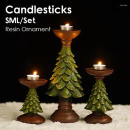 Candle Holders Christmas Candlestick Tree Decoration Antique Retro Unique Ideal For Pography Props Home