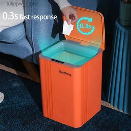 Waste Bins 12/14/17/20L Smart Automatic Sensor Trash Can Home Bathroom Kitchen Sensor Dustbin Waterproof Intelligent Garbage Can L46