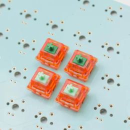 Keyboards C3 EQUALZ Tangerine V2 Switches for Mechanical Keyboard 62g 67g Precise Lubed Translucent Linear Axis Customize DIY Gamer GK61