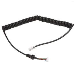 Spoons Replacement Microphones Mic Cable Cord Wire For Yaesu MH-48A6J FT-7800 FT-8800 FT-8900 FT-7100M FT-2800M FT-8900R