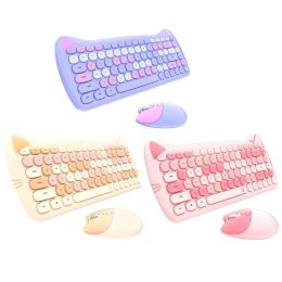 Combos MOFIICute Punk Keyboards and Mice Combos 1600DPI for Laptop PC Home Office G2AC