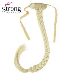 StrongBeauty Blonde Long Fishtail Braid Ponytail Extension Synthetic Clip In Hairpiece COLOUR CHOICES 2102178268488