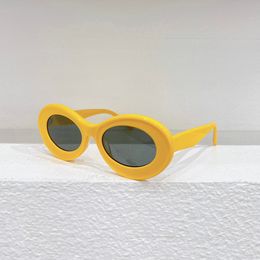 Oval Chunky Sunglasses Yellow Grey Women Men Summer Sunnies Gafas de sol Designer Sunglasses Shades Occhiali da sole UV400 Protection Eyewear