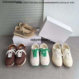 the row shoes Dongguan Made Pure Original New The * Lace up Casual Sports Shoes Coloured Genuine Leather Thick Sole Versatile German Training for Women high quality