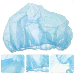 Disposable Gloves 100 Pcs Mushroom Cap Accessories For Work Working Hat Factory Hair Nurses Caps Non-woven Fabric Workshop