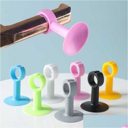 Door Catches & Closers Sile Stopper Non-Perforated Touch Toilet Wall Absorption Plug Drop Delivery Home Garden Building Supplies Hardw Dhurv