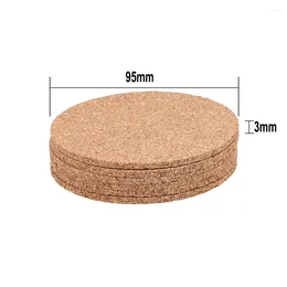 Table Mats High Quality 6/12PCS Cork Cup Coasters Drinks Holder For Home Mug Round/Square Tea