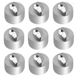 Baking Moulds 9 Pack 3.15 Inch Stainless Steel Round Ring Mould Small Cake For Cooking With Pusher