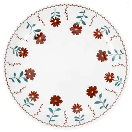 Dinnerware Sets Dinner Plate Plates Sushi Delicate Floral Pattern Ceramic Kitchen Fruits Pasta