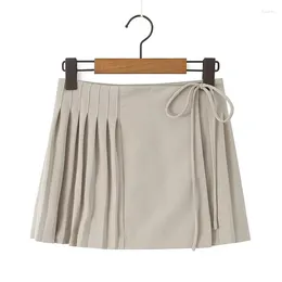 Skirts Summer Y2K Style Cool Girl Asymmetrical Pleated Mini