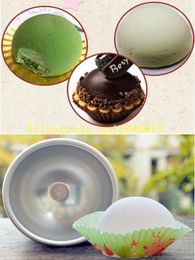 Baking Moulds 2000pcs/lot Fast DIY 3D Aluminum Alloy Ball Sphere Bath Bomb Mold Cake Puddings Pan Tin Pastry Mould 3 Size