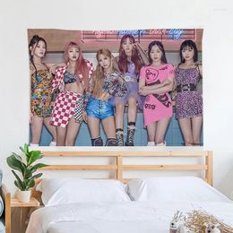 Tapestries Funny Tapestry Aesthetic G-I-DLE Room Decorations Decoration Home Decor Po Paper On The Wall Art Tapries Decors