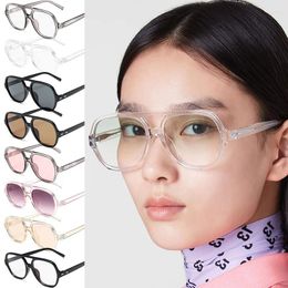 Sunglasses Frames Vintage Round Women Shades Retro Lens Ladies Sunnies Studios Brand Korea Fashion Eyewear Eyeglasses Colour