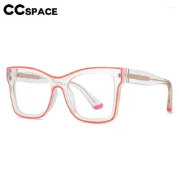 Sunglasses Frames 56624 Acetate Optical Spectacle Frame Fashion Two Colour Splicing Spring Hinge Clear Eyewear Anti Blue Computer Glasses