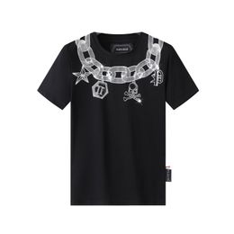 PLEIN BEAR T SHIRT Mens Designer Tshirts Brand Clothing Rhinestone PP Skulls Men T-SHIRT ROUND NECK SS SKULL Hip Hop Tshirt Top Tees 16917