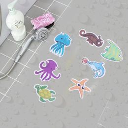 Bath Mats 12 Pcs Anti- Decals Ocean Animal Stickers Adhesive Tape Bathroom