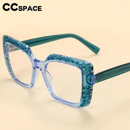Sunglasses Frames 56597 Brand Design Hollow Out Optical Spectacle Frame Women Oversized Tr90 Spring Hinge Anti Blue Computer Glasses